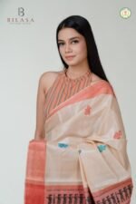 Handwoven Tussar Silk Saree -12641 - Image 5